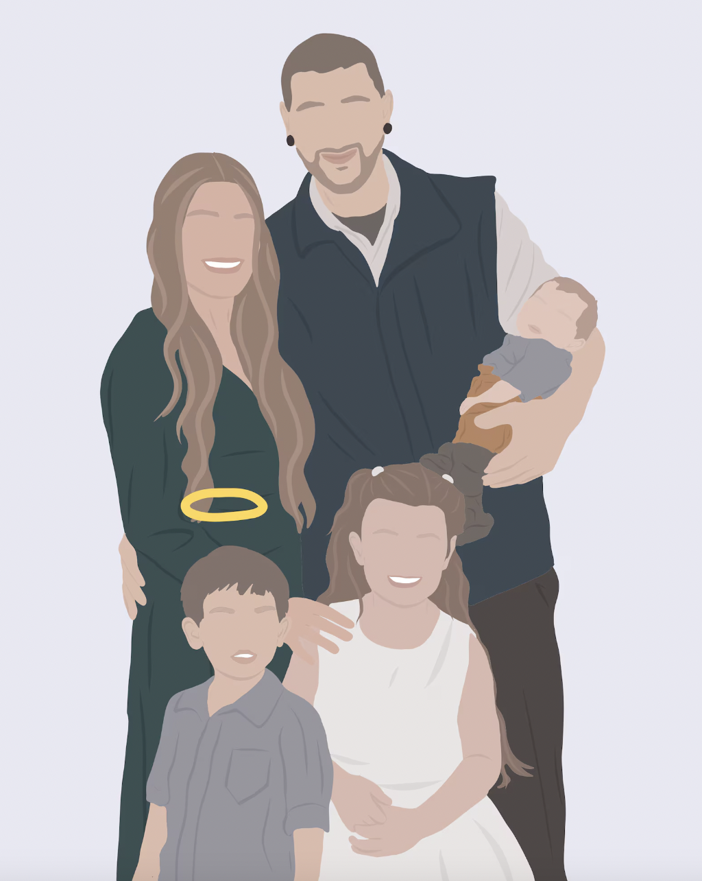 Faceless Memorial Portrait