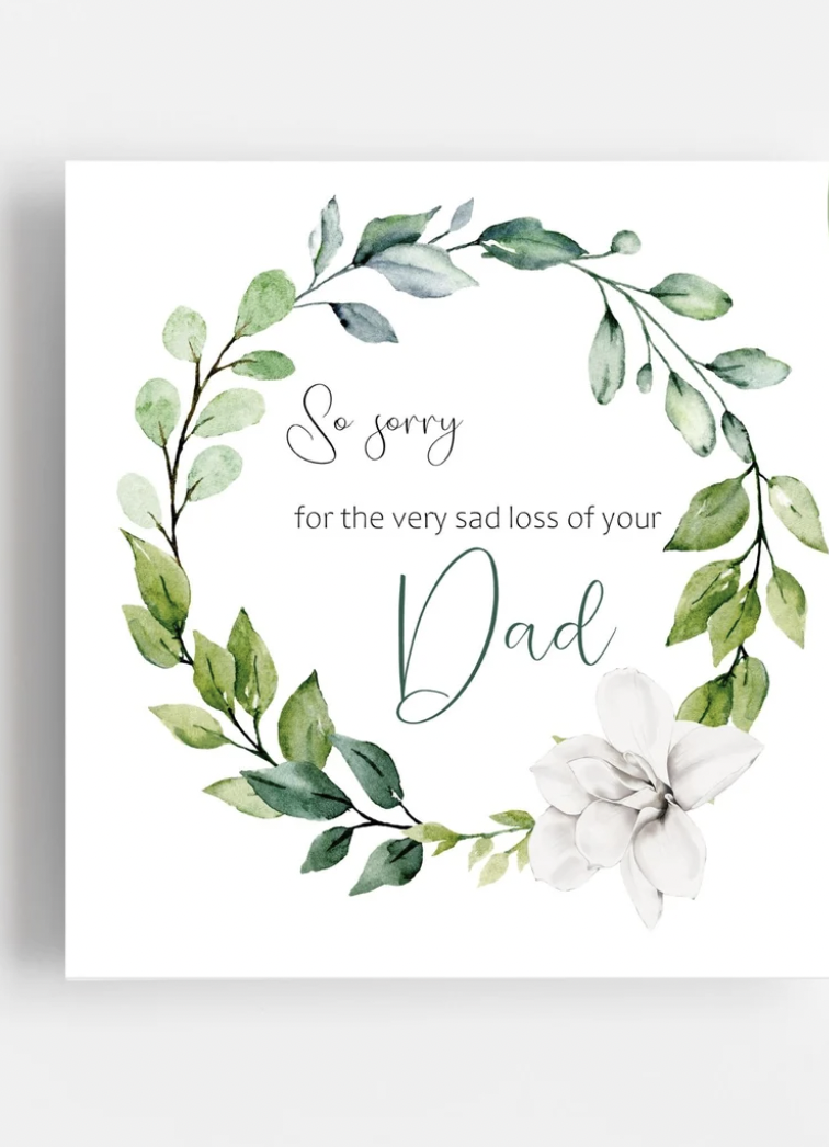 Customized sympathy card