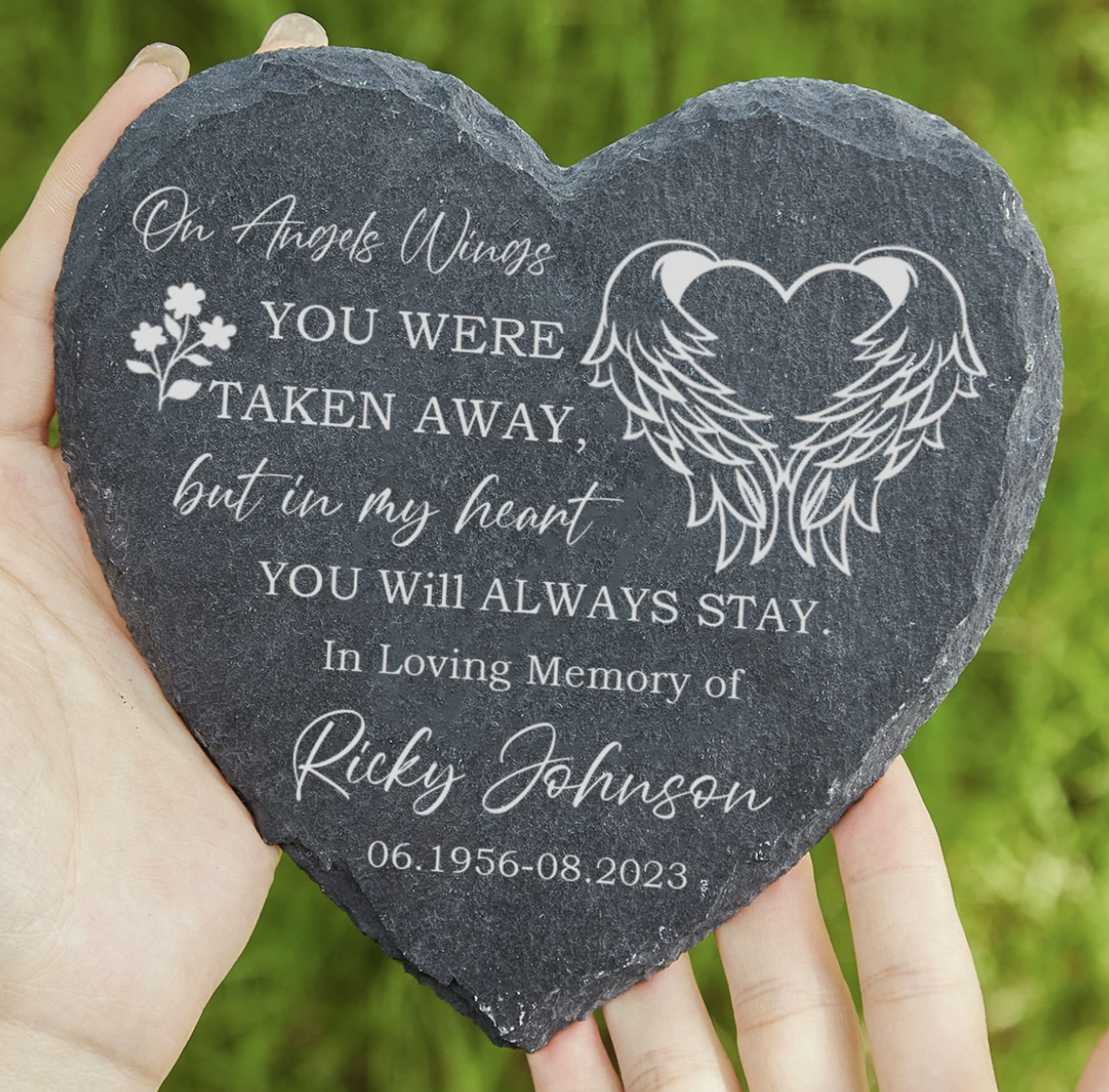 Memorial garden stone