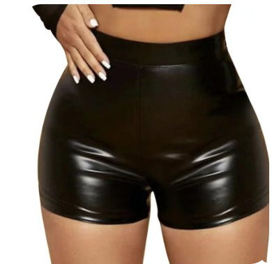 Faux Leather Shorts