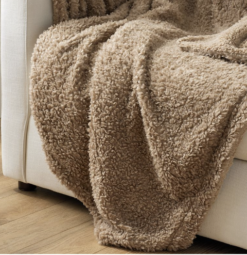 31. Sherpa throw blanket