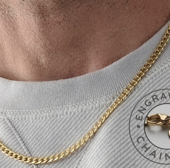 23. Men's initial necklace