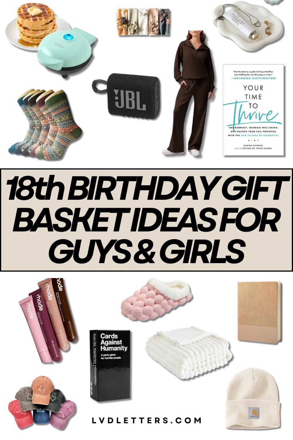 BEST 18th Birthday Gift Basket Ideas for a New Adult - LVD Letters