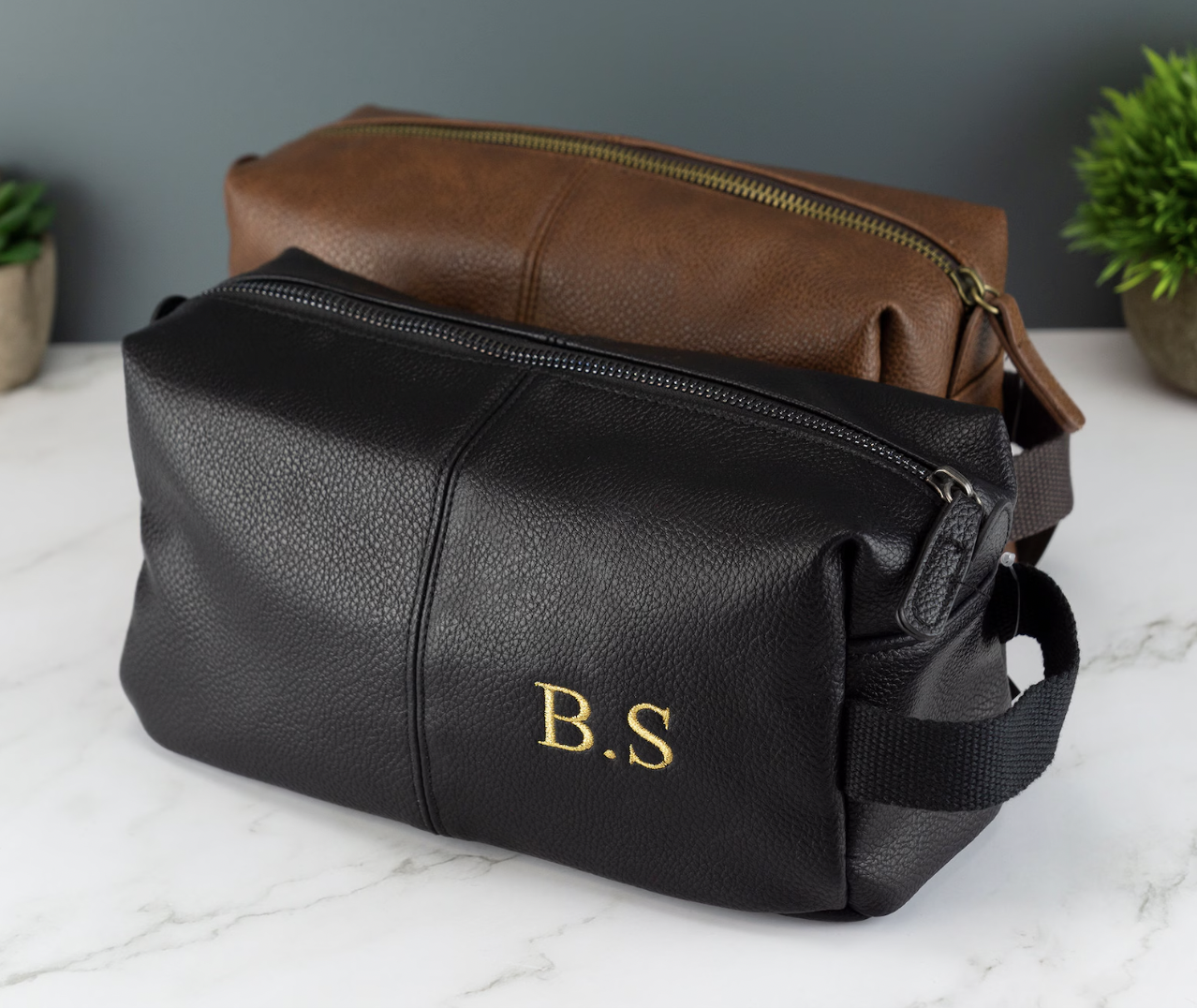 2. Personalized toiletry bag