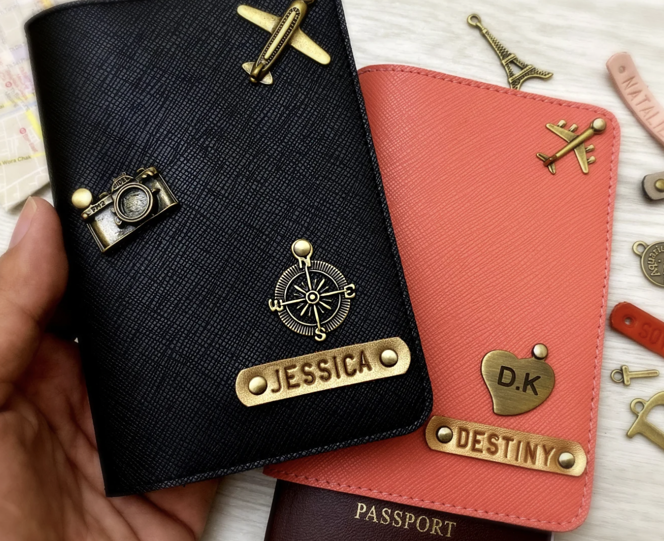 13. Personalized passport cover