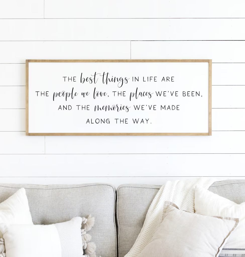28. Decor with a cute saying