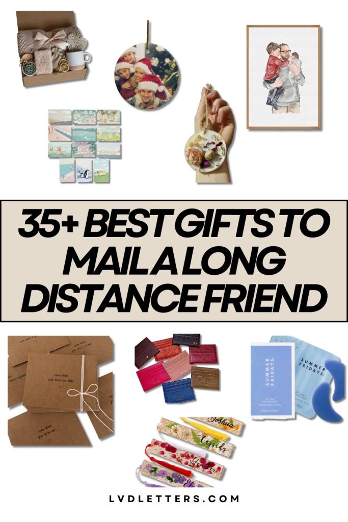 best gifts to mail for christmas - collage of different christmas gift ideas for long distance friends