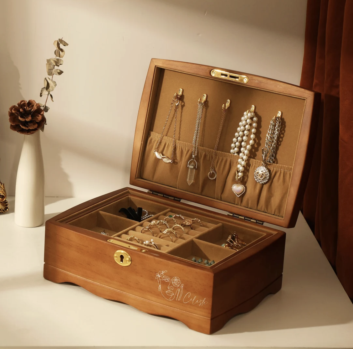 8. Vintage jewelry box