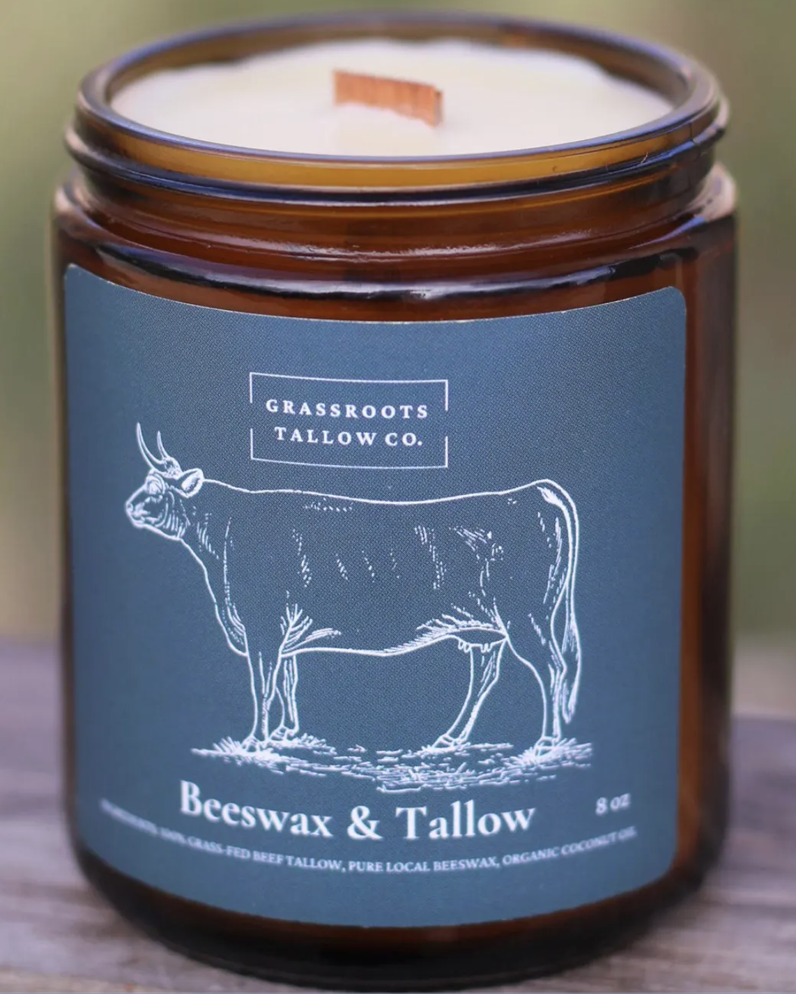 26. Beeswax & tallow candle