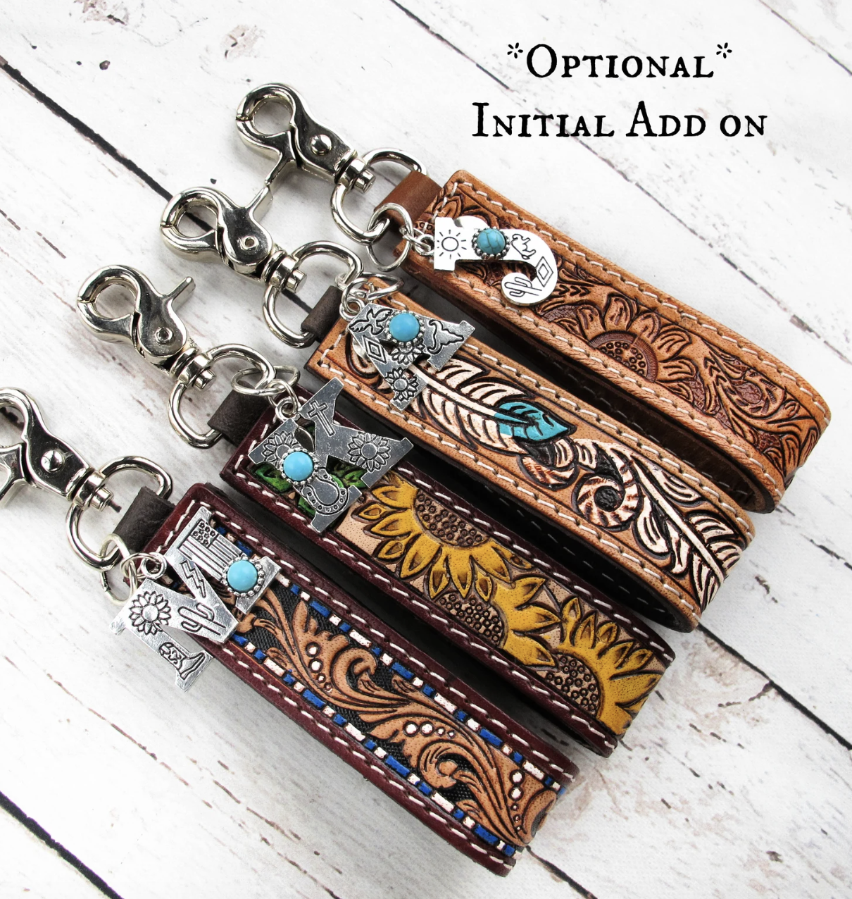 41. Leather keychain