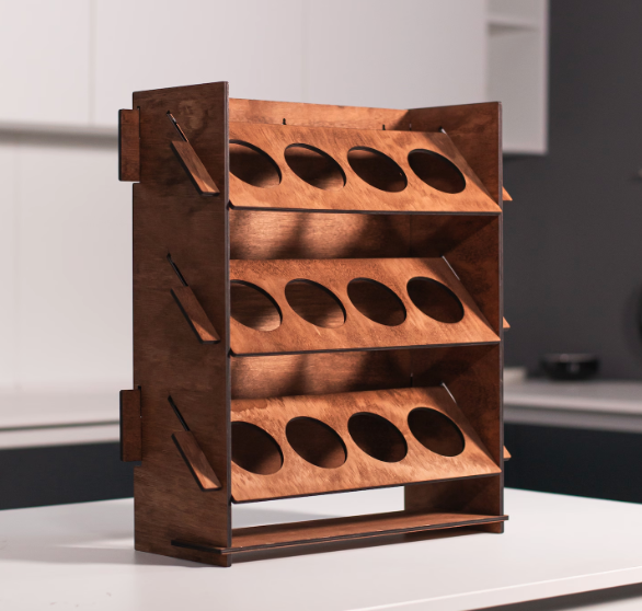 45. Mason jar organizer