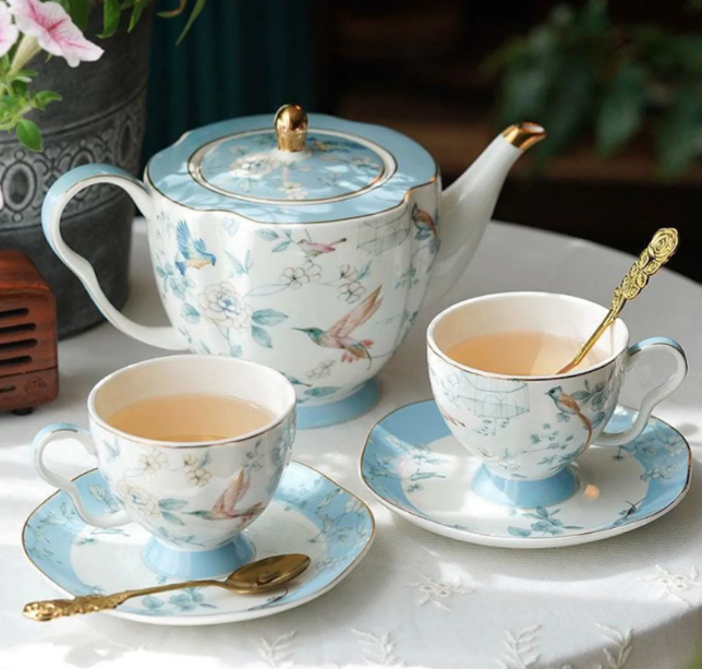 44. Handmade tea set