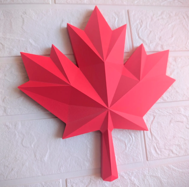 17. 3D maple leaf
