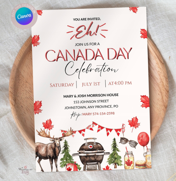 22. Canada Day invitation