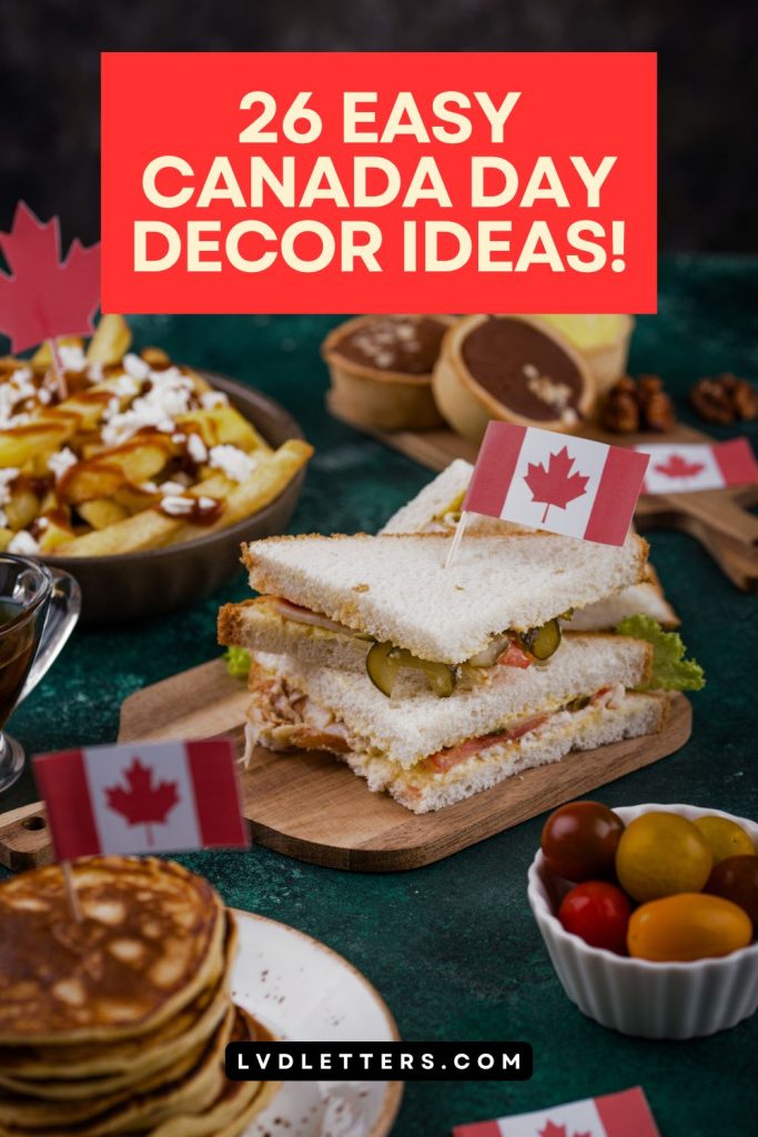 canada day decorations - 26 easy canada day decor ideas - picture of canada day food with maple leaf flags