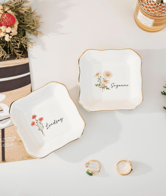 9. Personalized jewelry dish