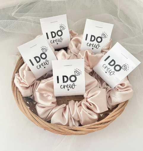 12. "I do crew" scrunchies