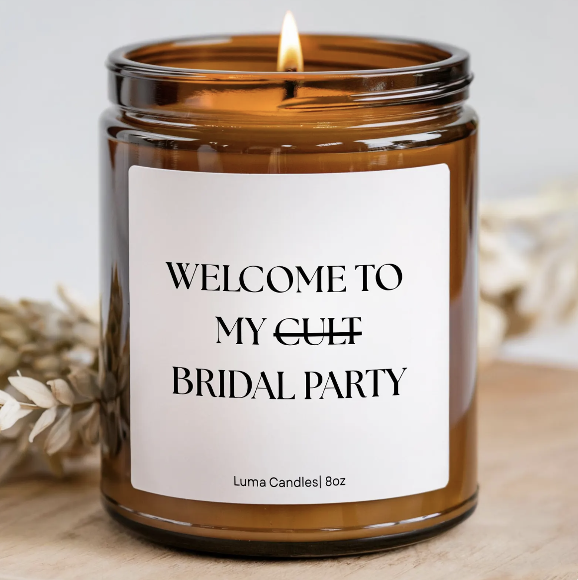 18. Bridesmaid candle