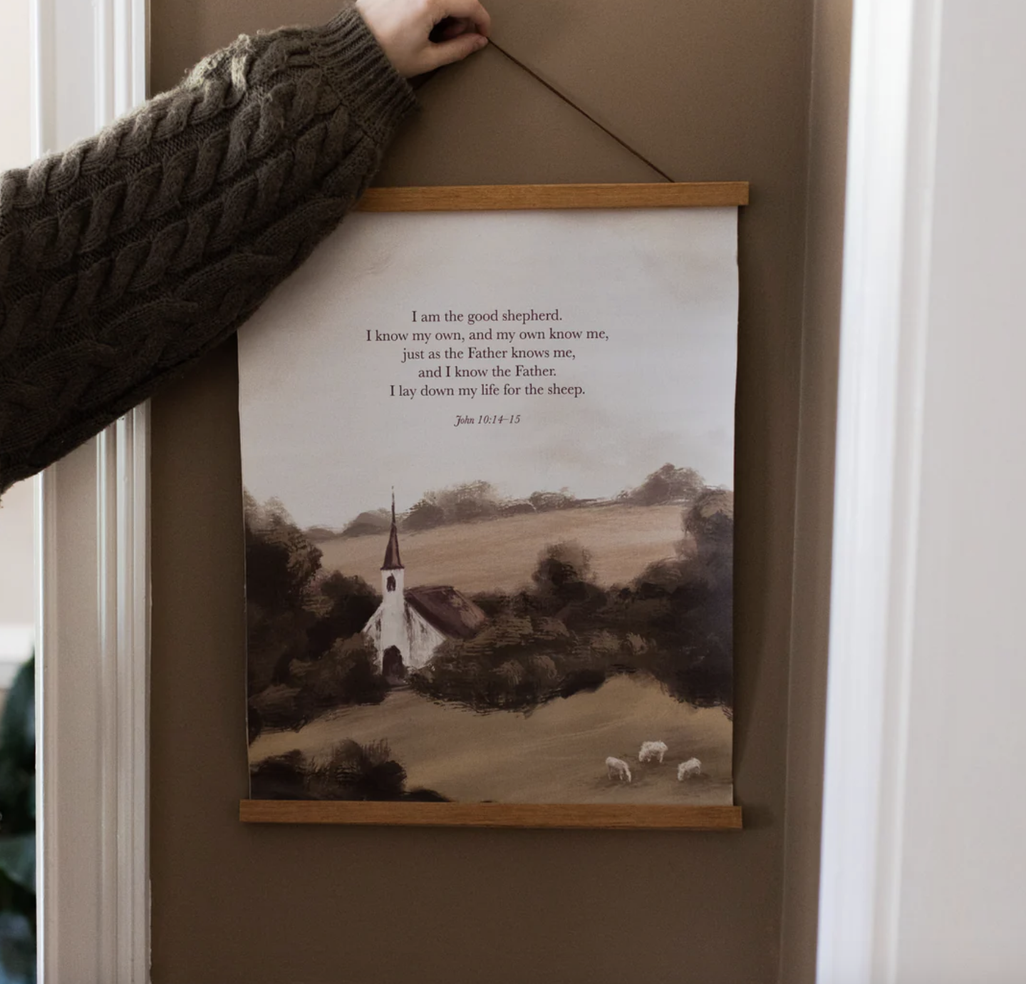 17. Good Shepherd Hanging Canvas