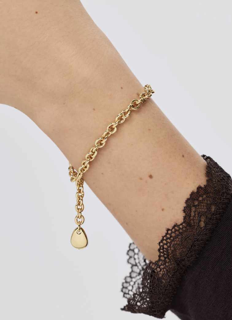 19. Gold charm bracelet