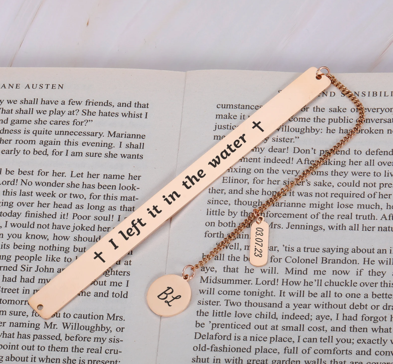 4. "I left it in the water" bookmark