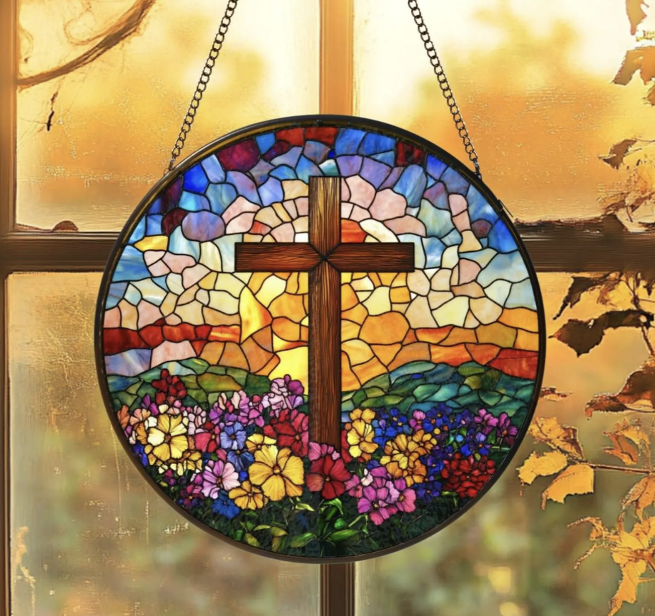 6. Custom stained glass decor