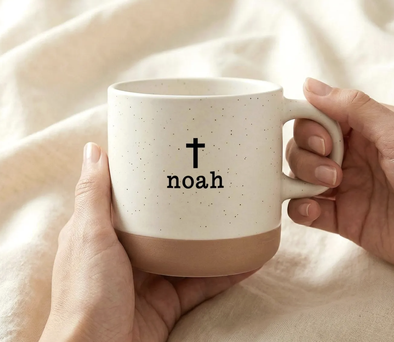 9. Personalized cross mug