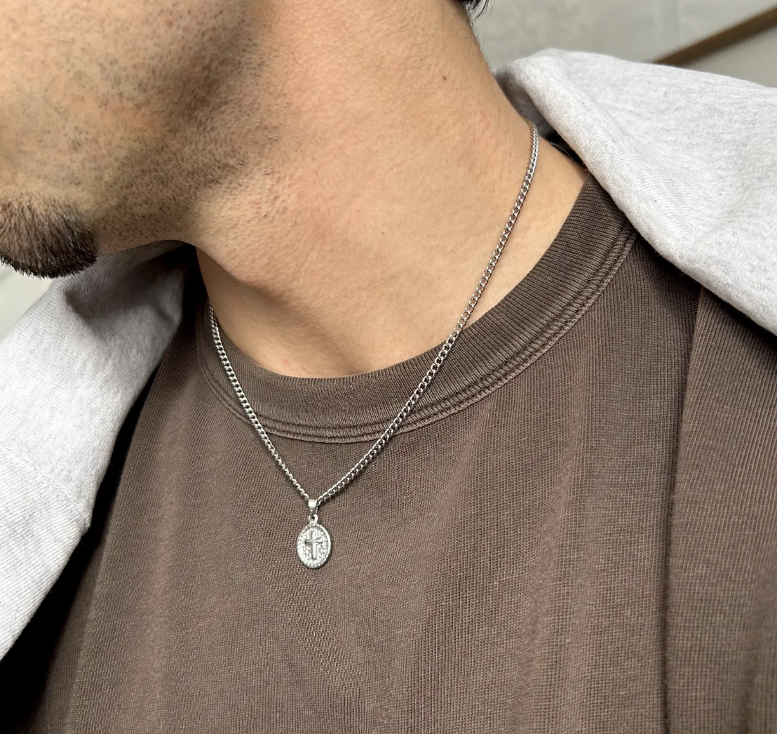20. Men's cross pendant necklace